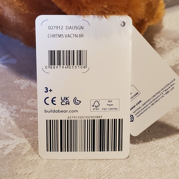 Build a Bear Christmas Vacation Cousin Eddie Teddy Bear Plush w/Outfit + T-shirt - Picture 4 of 6